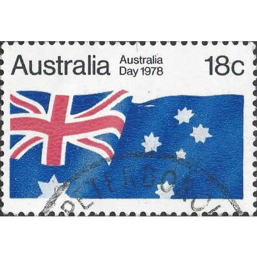 AUSTRALIA, FLAG, Australia Day, blue 1978, 18c, #4