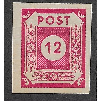 GER 1945 UM 12pf 'NUMERAL' (IMPERF) (EBID65-647)
