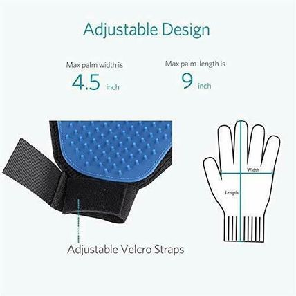 New Pet Dogs Cats Fur Hair Remover Brush Silicone Deshredding Grooming Glove