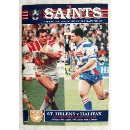 1993 programme St. Helens v. Halifax