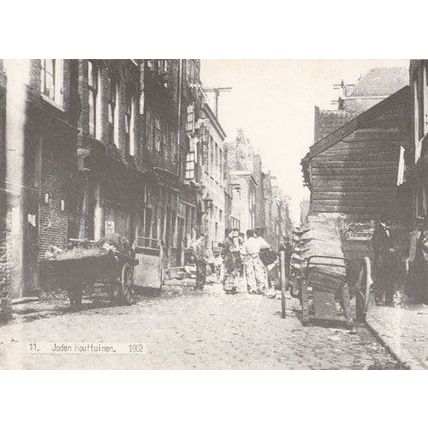 Joden Houttuinen in 1902 Dutch Reproduction Old View Postcard