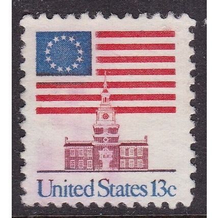 United States 1975 Flag over Independence Hall 13c Fine Used SG 1606 VGC