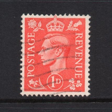 George VI - 1941-42 - 1d Pale Scarlet (sg486) Used #1