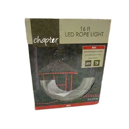 16ft LED Rope Light Color Red