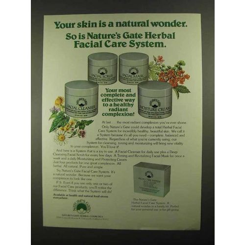 1981 Nature's Gate Herbal Facial Care System Ad