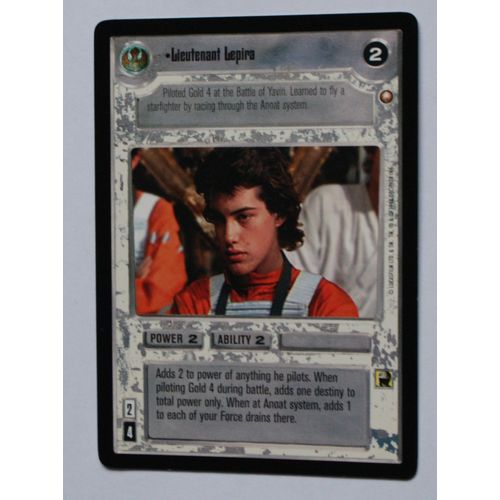 Star Wars CCG: Special Edition Limited # Lieutenant Lepira (A) 1998 light
