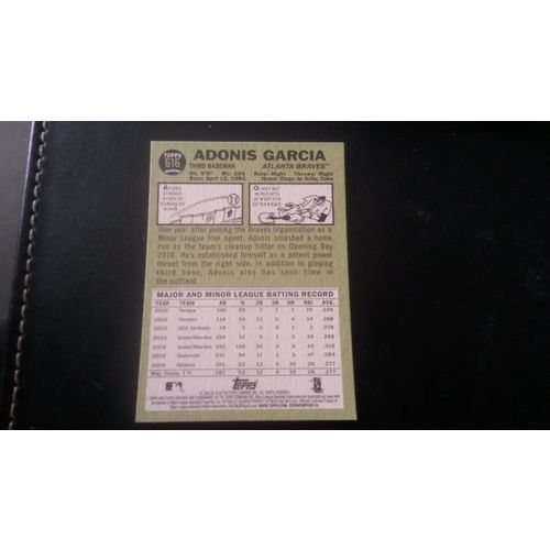 2016 Topps Heritage Card # 616 Adonis Garcia Mint (9) Atlanta Braves