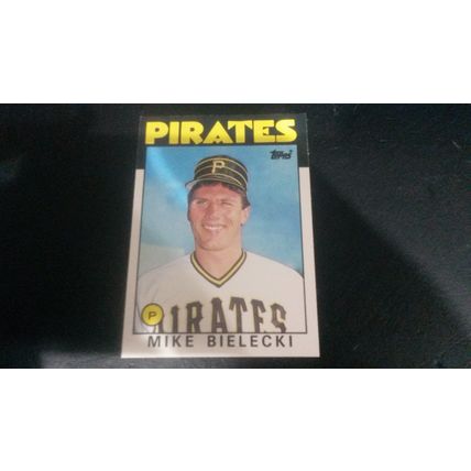 1986 Topps Traded Card # 010T Mike Bielecki Excellent (5) Pittsburgh Pirates