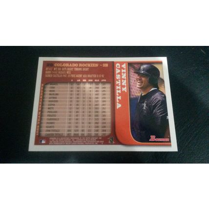 1997 Bowman Card # 028 Vinny Castilla Excellent (5) Colorado Rockies