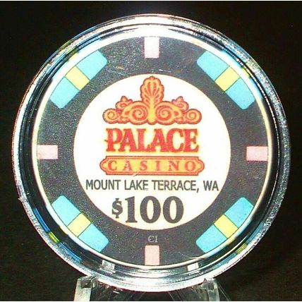(1) $100. PALACE CASINO CHIP - Mountain Lake Terrace, Washington - 2012