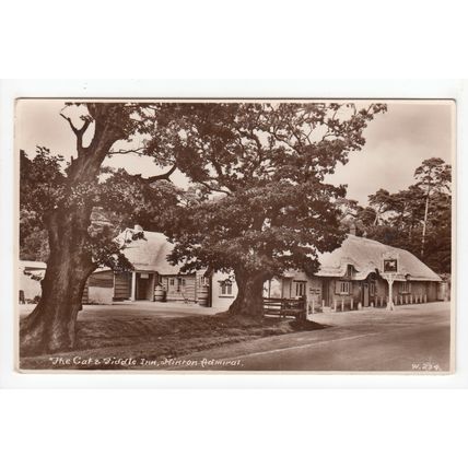 Cat and Fiddle Inn Pub Hinton Admiral Postcard New Forest Hampshire 234