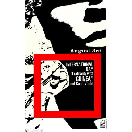Political Solidarity POSTER.GUINEA.CAPE Verde.Africa.59.Colonialism History art
