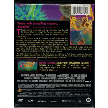 The Hidden Dimension - IMAX (DVD) James Garner, Charlotte Sullivan NEW