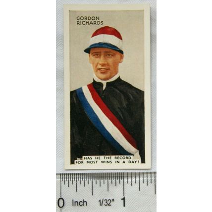 1935 Godfrey Phillips In the Public Eye No. 35 Gordon Richards