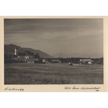 Wieskirche Sulzberg Austria Old 1940s Postcard