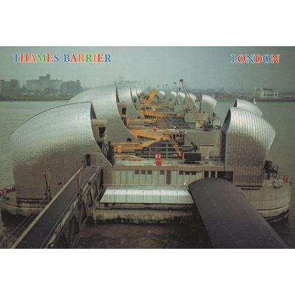 Thames River Barrier London Postcard