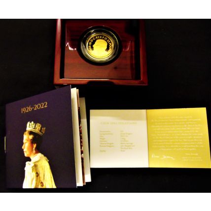 2022 GOLD PROOF 1/4oz .999 £25 DENOMINATION Sovereign size coin