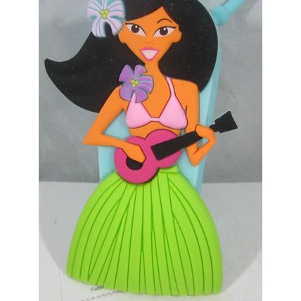 Bath & Body Works PocketBac Hand Sanitizer Holder Hawaiian Hula Girl