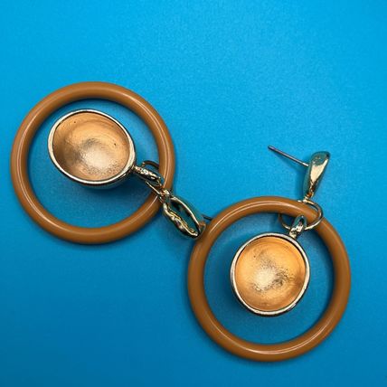 Earrings Large 14K Gold Plated Exaggerated Coffee Cup #646