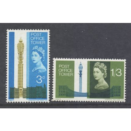GB Scott 438/439 - SG679/680, 1965 Post Office Tower Set MH*