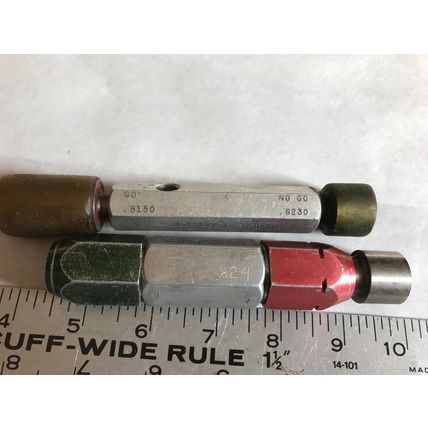 the pipe machinery go no go plug gauge inspection gage .8150, .8230, .824,AG