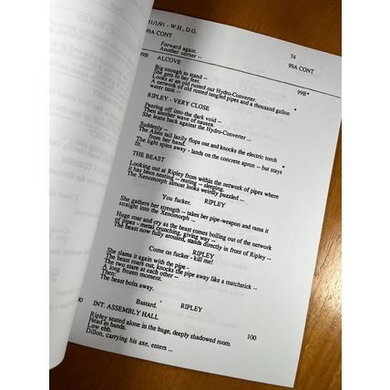 Alien 3 Script Signed- Autograph Reprints- Sigourney Weaver- Ripley- Horror