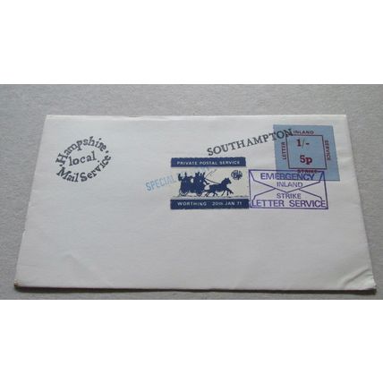 1971 Postal Strike GB Cover - Hampshire Local Mail Service - Southampton