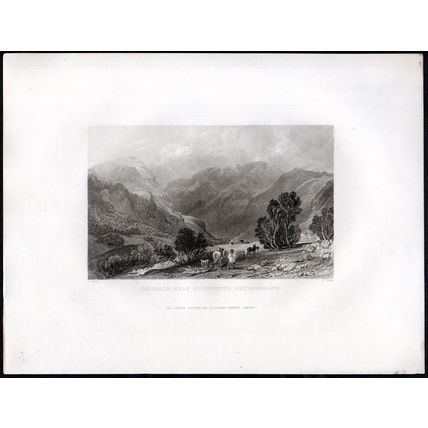 GRISDALE, NEAR ULLSWATER, WESTMORLAND 1858 Thomas Allom Henry Adlard ENGRAVING