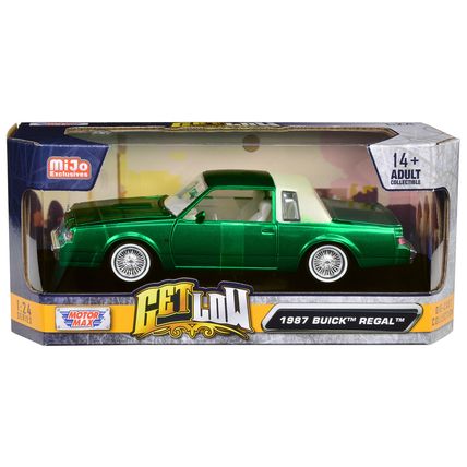 1987 Buick Regal Green Metallic with White Interior "Get Low" Series 1/24 Die...