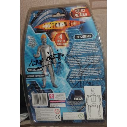 Doctor Who: Cyberman (The Invasion) autographed by Sherwin & Kilgarrif
