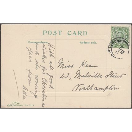 Merry Christmas Greetings, Joy To You, 1912 - Paul Trabert Postcard