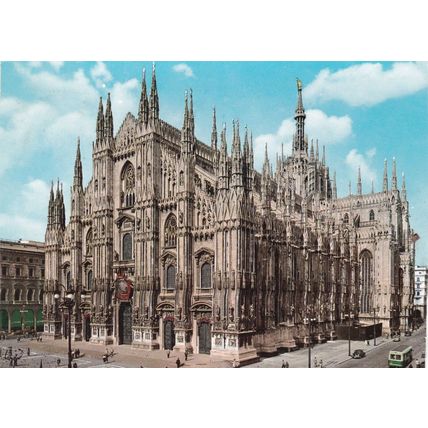 Milano Duomo Italy Postcard used 1963 VGC