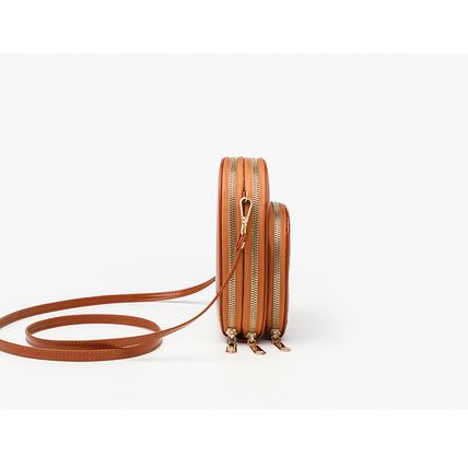 Multi Layer Large Capacity Diamond Grid Phone Bag Brown