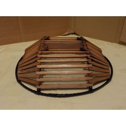 1960's Teak & Coated Metal Fruit Basket