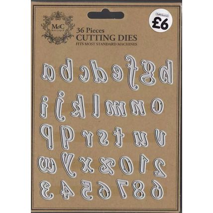 M&C Boutique. Alphabet Die Set. Die Cutting Cardmaking Scrapbooking Crafts