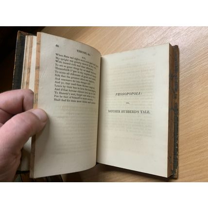 1810 "THE POETICAL WORKS OF EDMUND SPENSER" VOL 6 ANTIQUE LEATHER BOOK (P3)