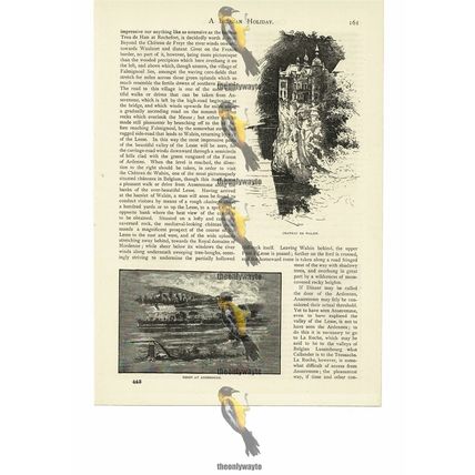 Ferry At Anseremme & Chateau De Walzin, Belgium, Book Illustration (Print), 1884