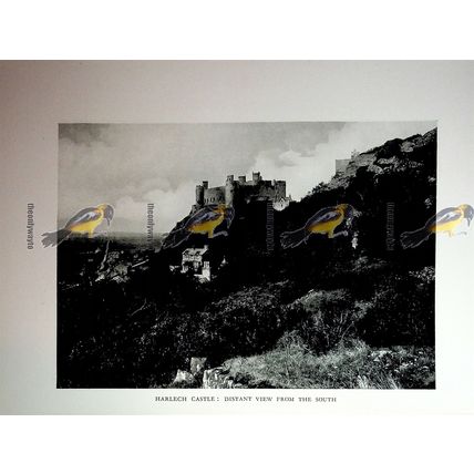 Criccieth Castle & Harlech Castle, Book Illustration (Print), 1926