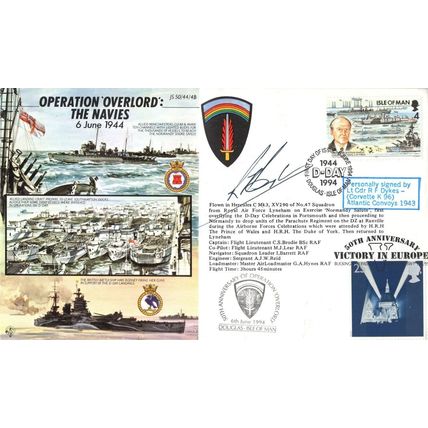 Operation Overlord The Navies 1944 WW2 Commander R Dykes LTD TO 13 Hand Signed F