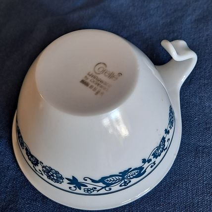 Vintage CORELLE Livingware OLD TOWN BLUE Corning COFFEE CUP Tea Mug Handle