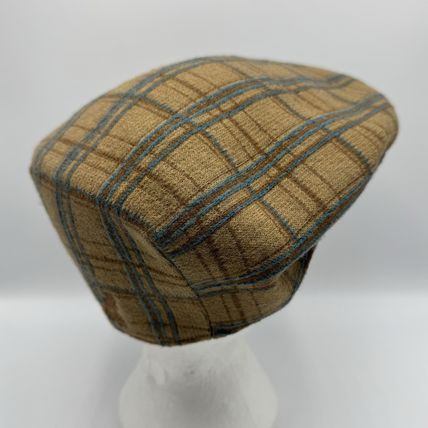 Kangol Plaid Flat Cap 80% Wool 20% Chlorofibre X/L NWT Unisex