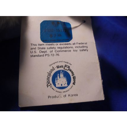 RARE 1950's/1960's DONALD DUCK Plush Beanbag with Original Tags!! $75.00 obo!