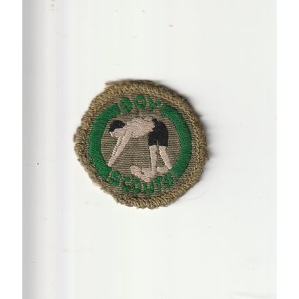 Scout Badges UK Pre 67 Scout Proficiency- Swimmer -Hessian Back - Used (PF39)