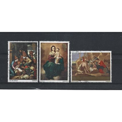 GB.Christmas.Paintings set of 3.Fine Used.Jul25