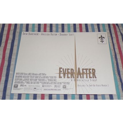 DREW BARRYMORE 1999 EVER AFTER "YOU CAN ESCAPE " POST CARD