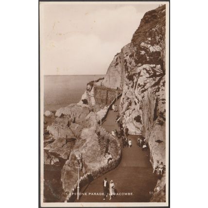 Capstone Parade, Ilfracombe, Devon, c.1930 - Excel Series RP Postcard