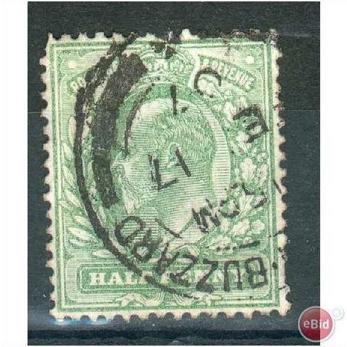 GB stamps 1902-10 -1/2d SG215 Leighton Buzzrd cancel 10