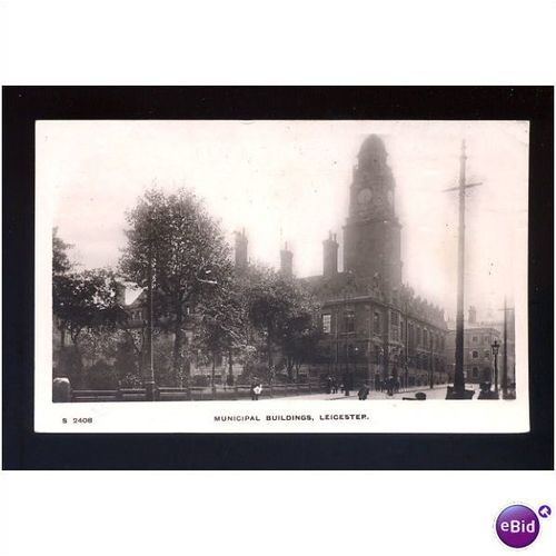 LEICESTER Municipal Buildings Postcard (Kingsway S2408)