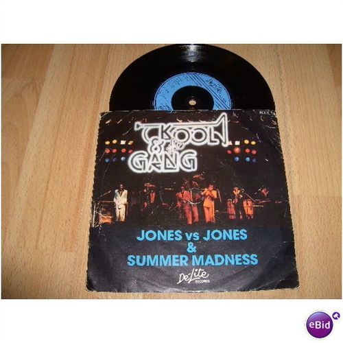 kool & the gang, jones vs jones. 1980 7" p/s. de-lite, kool 11