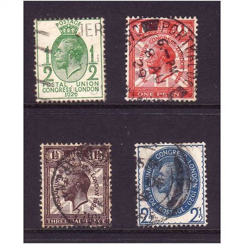 GREAT BRITAIN 1929 PUC SG434/437 SET 4 VALS FINE USED